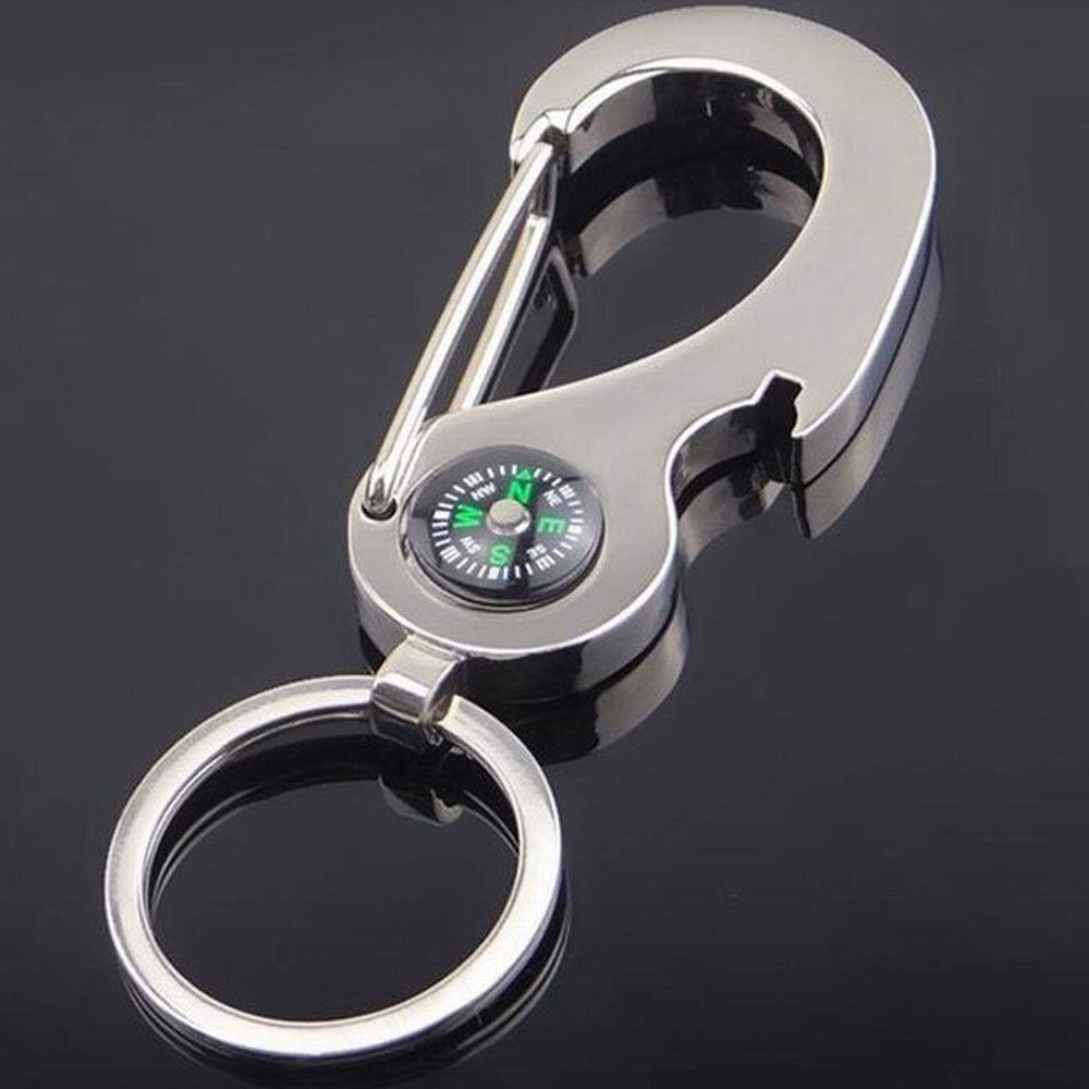 Cute 1PC Multi-function Interior Accessories Compass Car Accessories Car-styling Car Keychain Opener Key Rings Keyfob