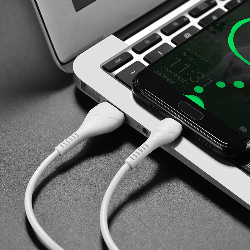 Hoco 1M X37 Cool Power Charging Data Cable for Micro USB/ Lightning /Type C / Charging Cable for iPhone Samsung Oppo Vivo Xiaomi Realme