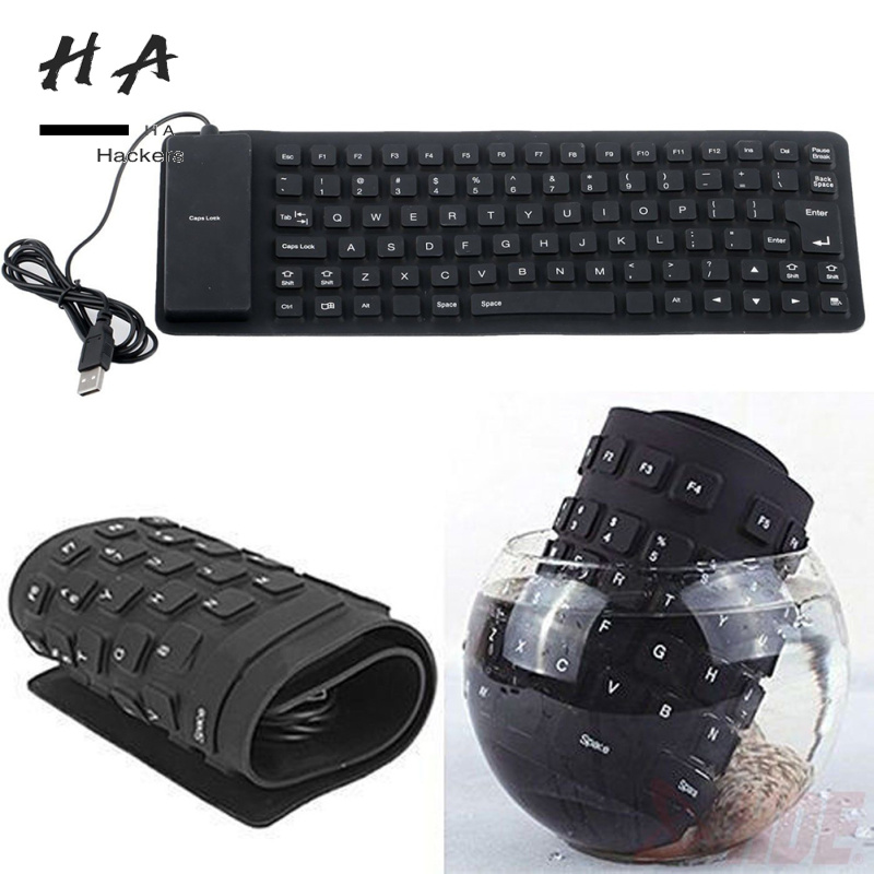85-key Flexible Soft Silicone Keyboard Waterproof Dustproof Desktop Usb Roll Up Keyboard For Pc Laptop Notebook