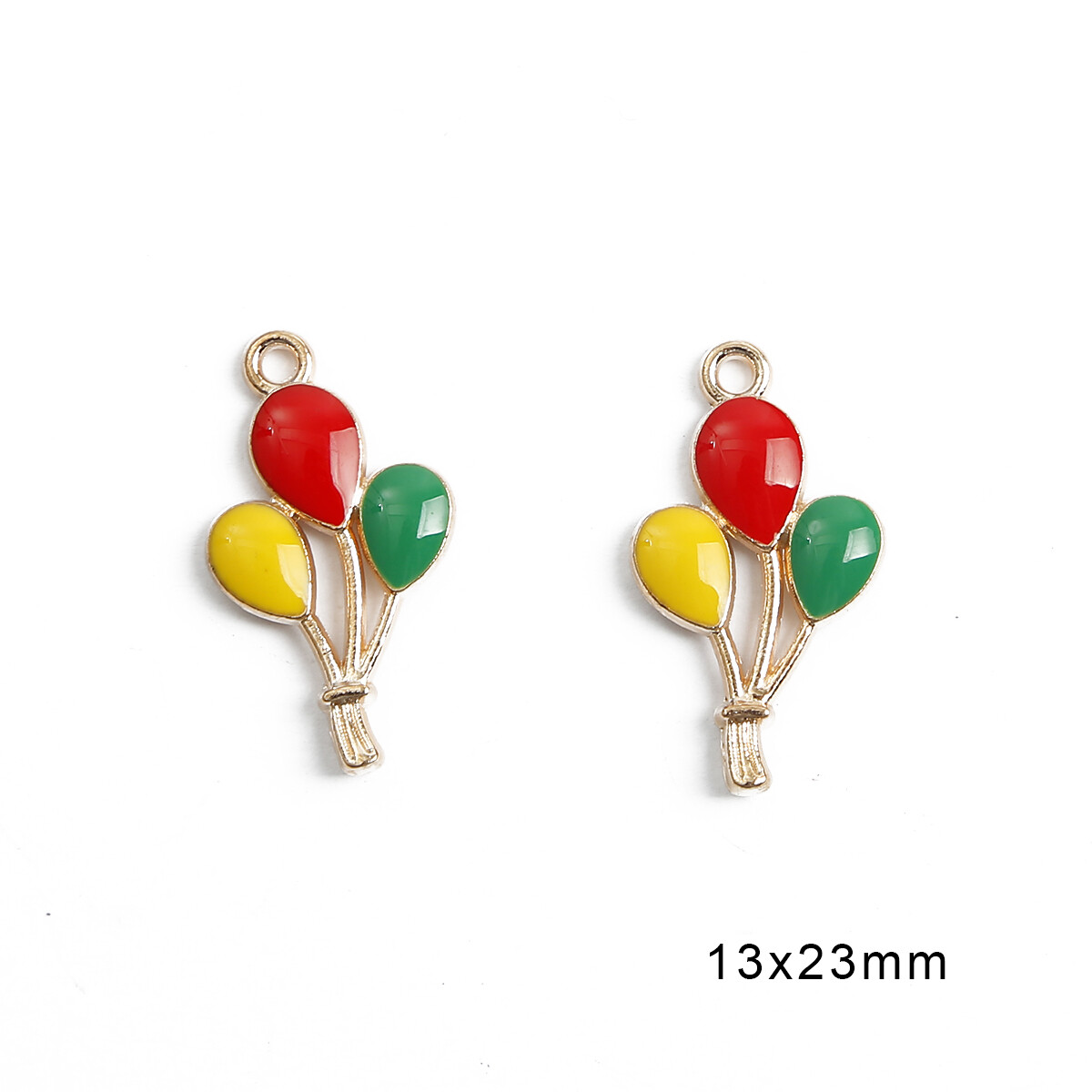 4Pcs Mixed Color Enamel Alloy Metal Charms Flower Plant Star Pendant Rainbow Color for Bracelet Earrings Jewelry DIY Accessory