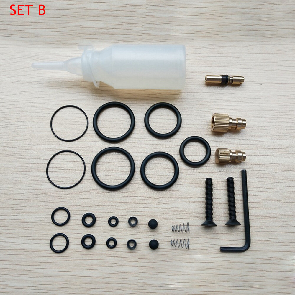 NBR/Copper Inflator Repair Set Black Kit High-Pressure Pump Replacement