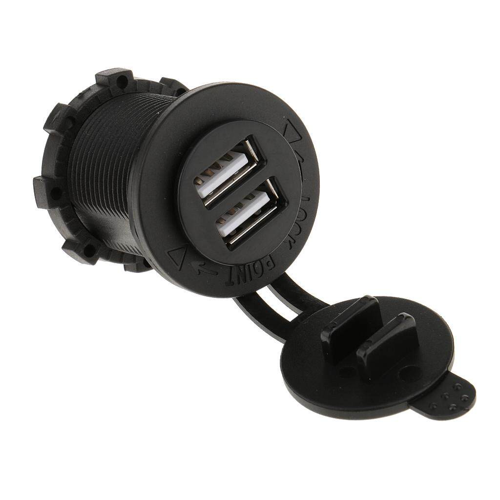 Meipire 4.2A Dual USB Charger Socket Waterproof Car Power Outlet 5V2.1A /& 2.1A with LED Voltmeter for 12V//24V Car Boats Marine Motorcycle Truck SUV UTV RV etc Red