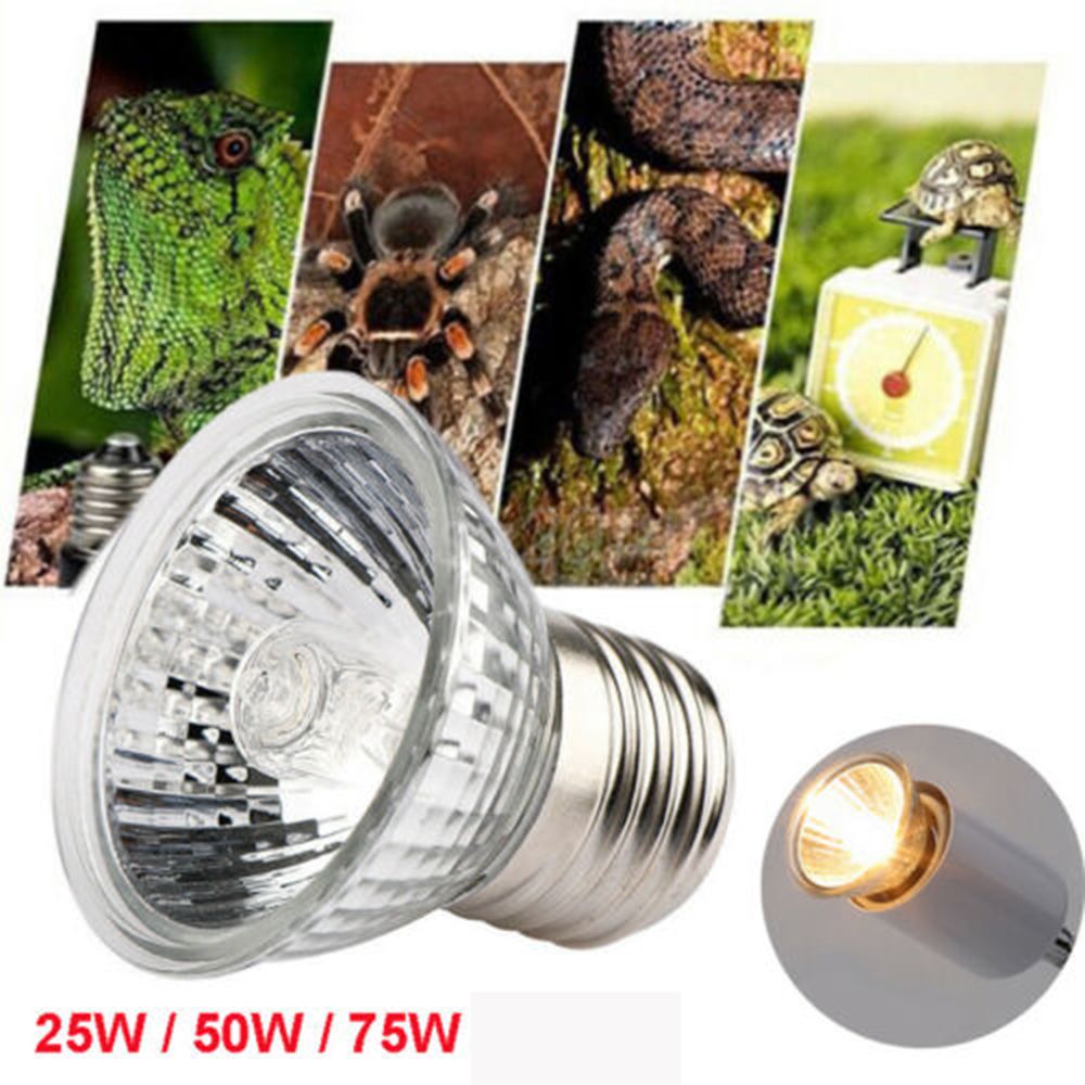 DEQIX Lizard Full Spectrum Heat Lamp Turtle UVA Light Halogen Bulb Basking Light Reptile