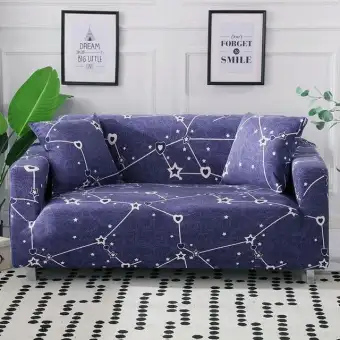 Geometric Stretch Sofa Cover Cotton Elastic Corner Sofa Towel