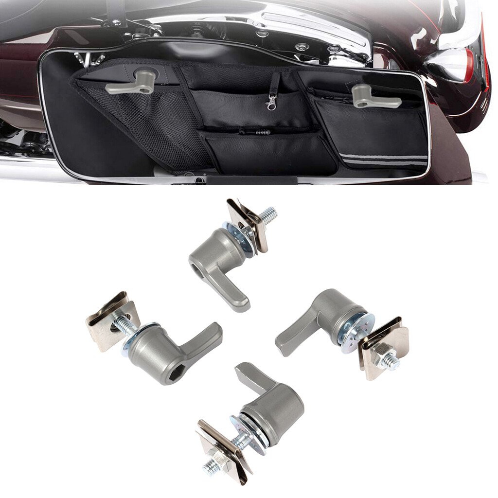 WDCOOL Universal Saddlebag Lever Lock Bolts & Nuts Kit for Harley Accessories