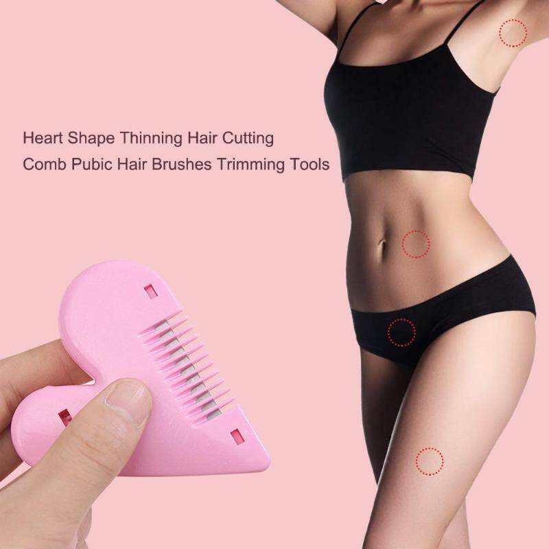 WOOLOVE Heart Shape Hair Cutting Thinning Comb Trimming Tools Women Ornament Accessories