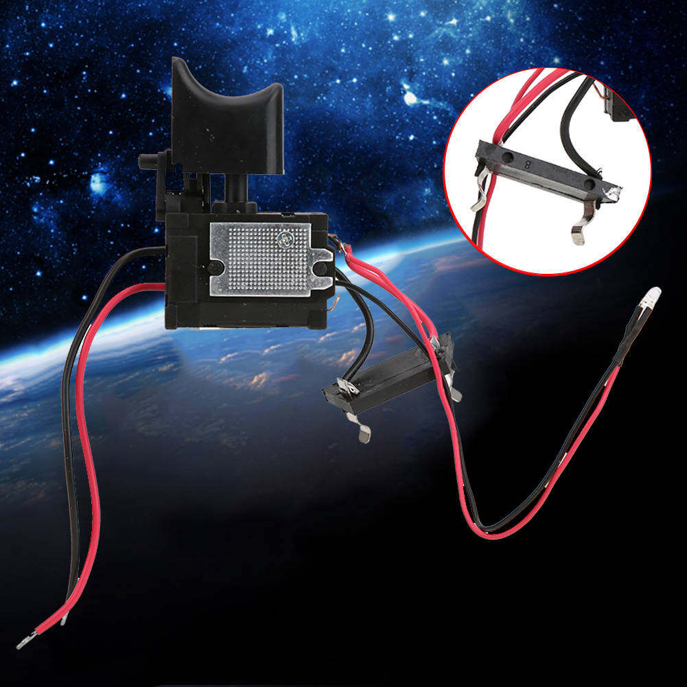 7.2 V - 24 V Lithium Battery Cordless Drill Speed Control Trigger Switch With Small Light
