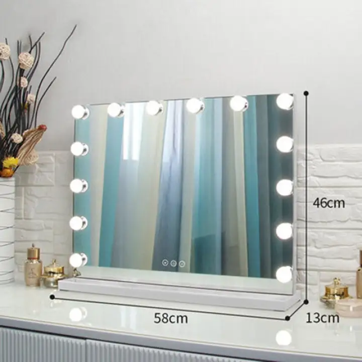 Large Rectangle Tabletop Vanity Mirror, Tabletop Vanity Makeup Mirror Rectangular