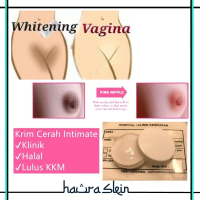 Krim Cerah Miss V dan Punting Pink Payudara (KLINIK) Halal KKM lulus 100% berkesan nipple whitening cream