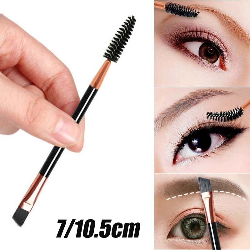 7cm/10.5cm đôi cọ trang điểm Cọ chải mi trang điểm mắt cọ trang điểm mắt Reel cọ có góc lông mi bàn chải dụng cụ mỹ phẩm mắt