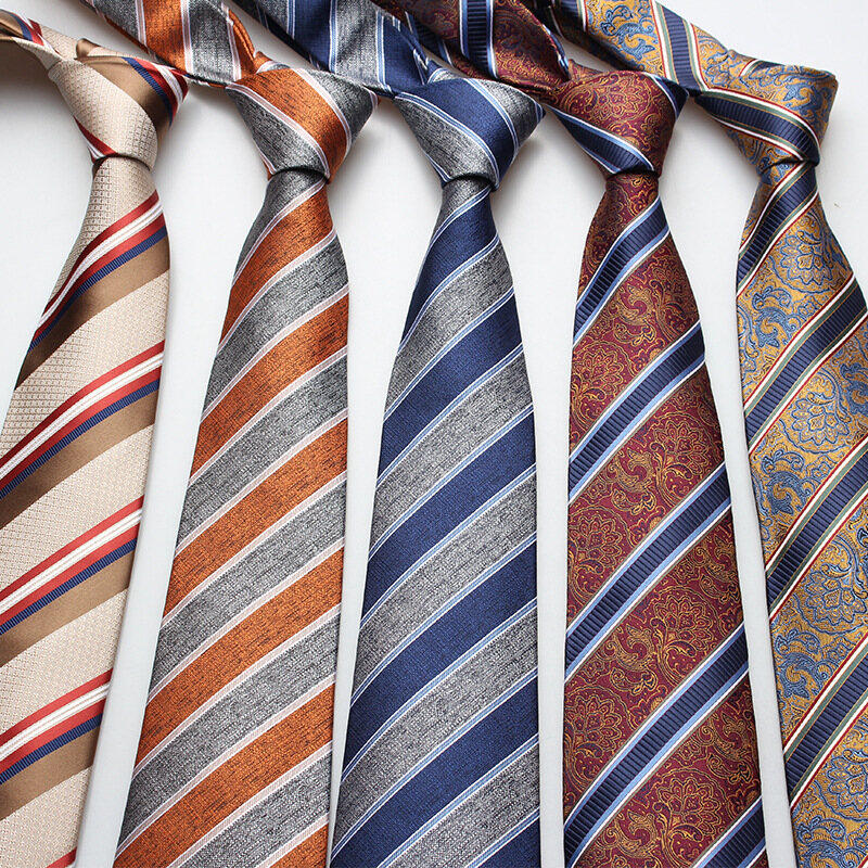 2022 New Tie 8cm Striped Tie