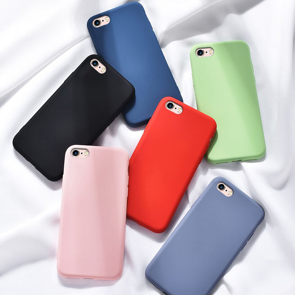 i6 Case for iPhone 6S Plus Luxury Original Liquid Silicone Case Rubber Microfiber Cloth Lining Cushion Cover for iPhone 6 Plus casing