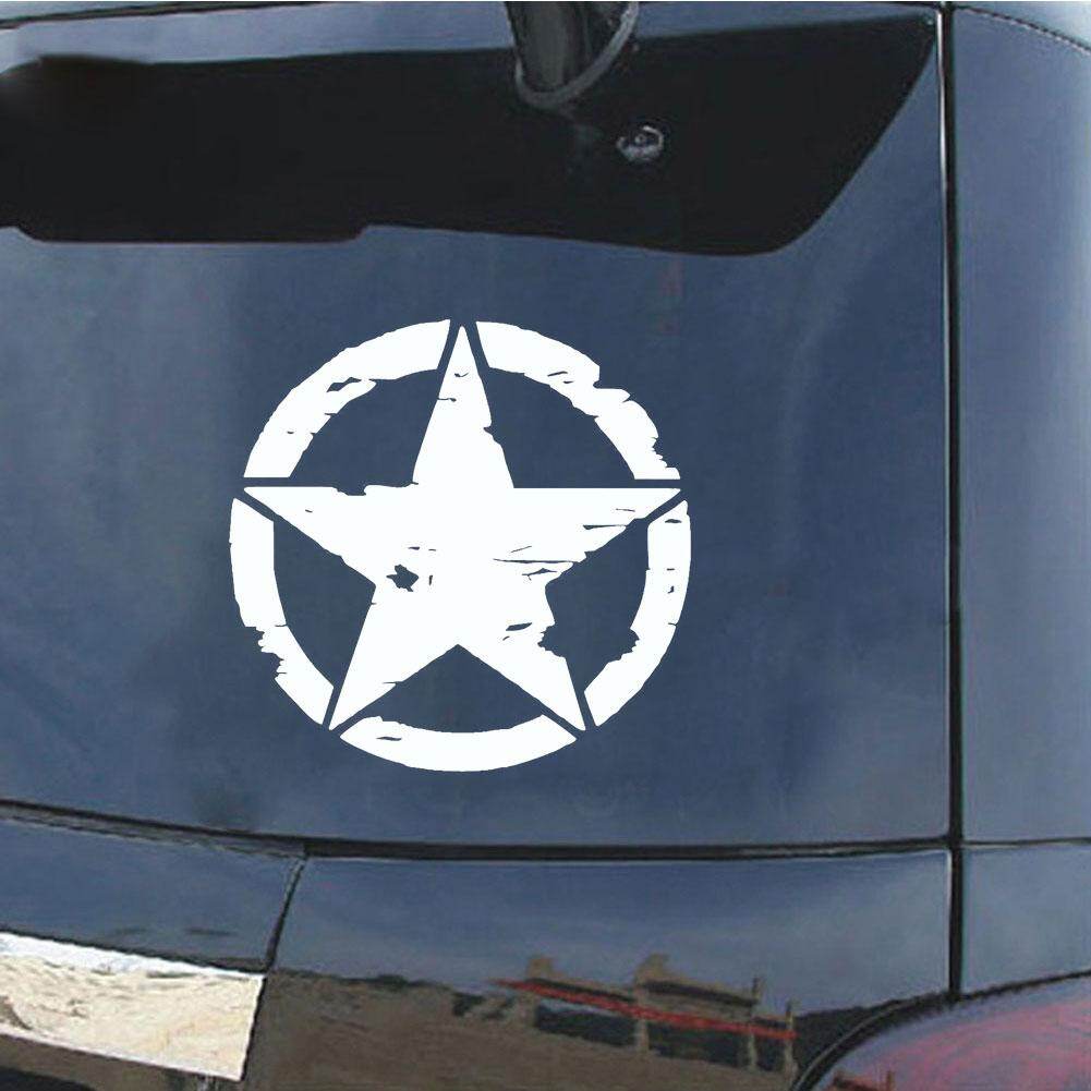 Circle Star Phản Quang Kiểu Dáng Xe Xe Cơ Thể Cửa Sổ Đề Can Sticker Trang Trí