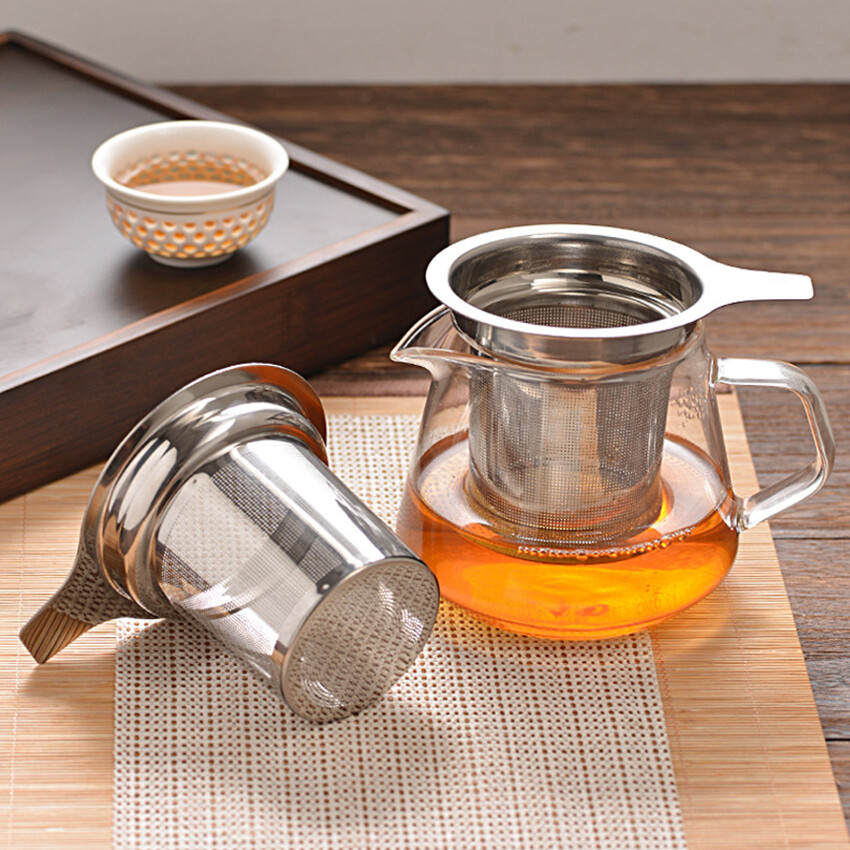 Dụng Cụ Pha Trà Dụng Cụ Lọc Trà-Dụng Cụ Lọc Trà Bằng Lưới Siêu Mịn Dụng Cụ Lọc Trà Cho Trà Lỏng, Dụng Cụ Khuếch Tán Trà Bằng Thép Không Gỉ Với Giỏ Và Nắp Trà Dung Tích Lớn, Vừa Với Ấm Trà, Cốc, Cốc