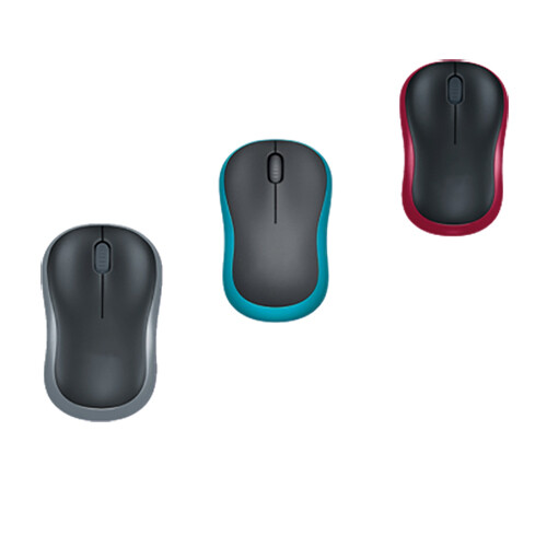 Logitech m186 chuột usb không dây quang học công thái học 2.4ghz