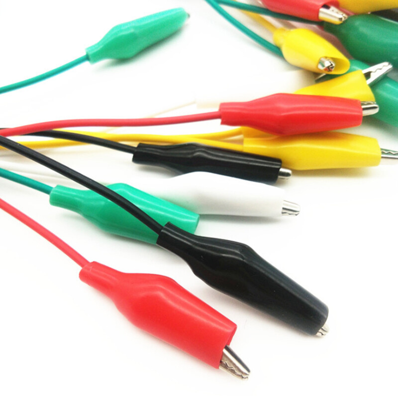 5pcs 50cm kẹp cá sấu 35mm đôi đã kết thúc kẹp cá sấu S Cáp kẹp cá sấu thử nghiệm dây