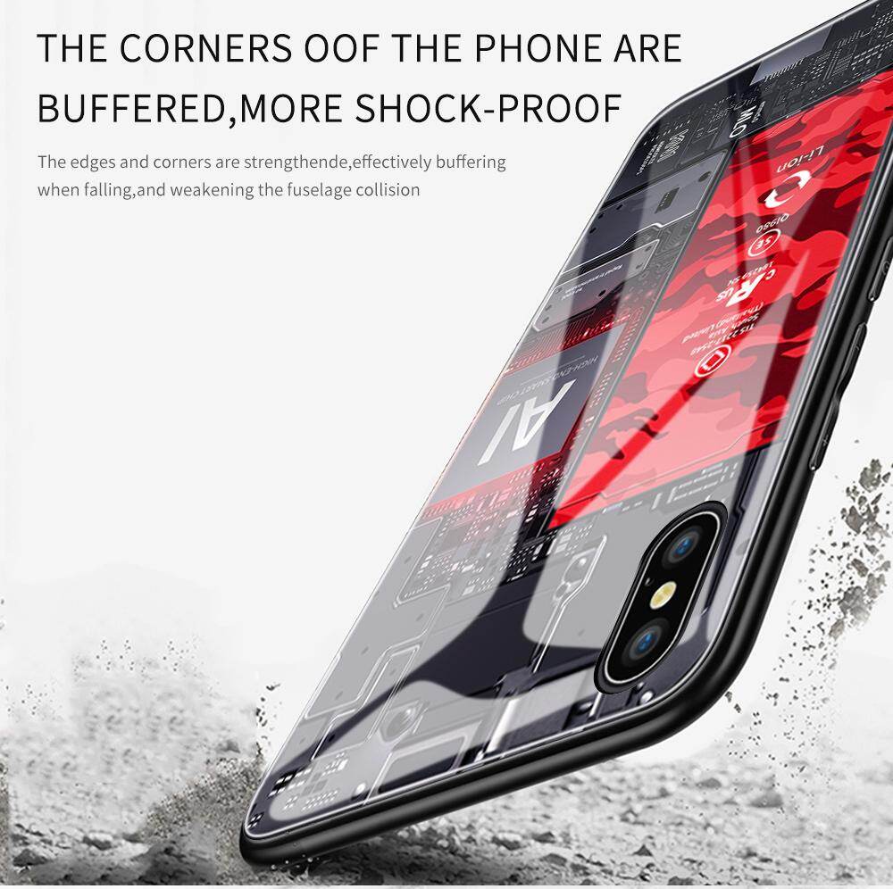 For Realme X OPPO K3 Technology Circuit Board Explorer Exploration Theme Version Case Tempered Glass Back Cover Casing