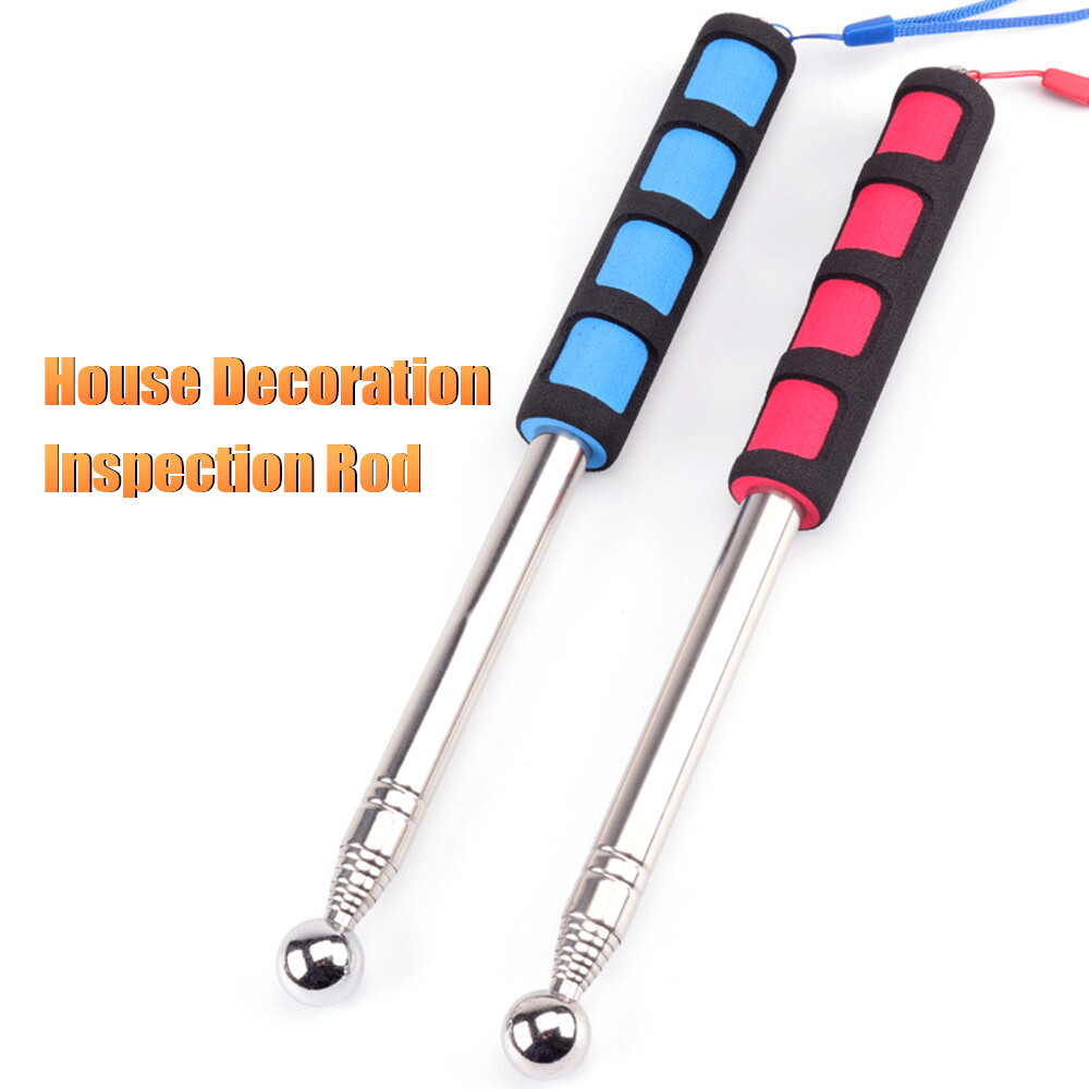 Telescopic Hollowing Drum Detection Hammer Tile Hollow Checker Thickened Adjustable Rod for House Decoration Inspection