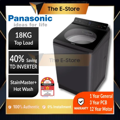 Panasonic 18KG Top Load Washing Machine | NA-FD18V1BRT NA-FD18V1B (Washer Top Loader Mesin Basuh 洗衣机)