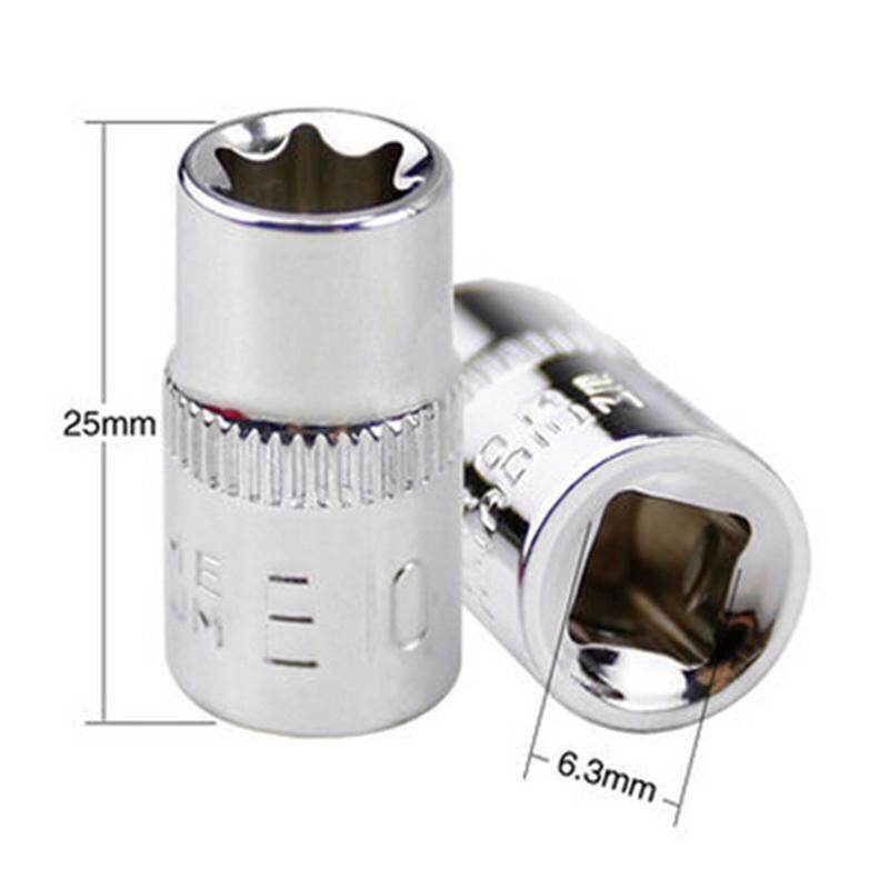 Bộ 6 Chiếc Ổ Cắm Điện Cho Đầu Cái Hình Sao Torx 1/4 Bộ Dụng Cụ Cầm Tay E4 E5 E6 E7 E8 E10