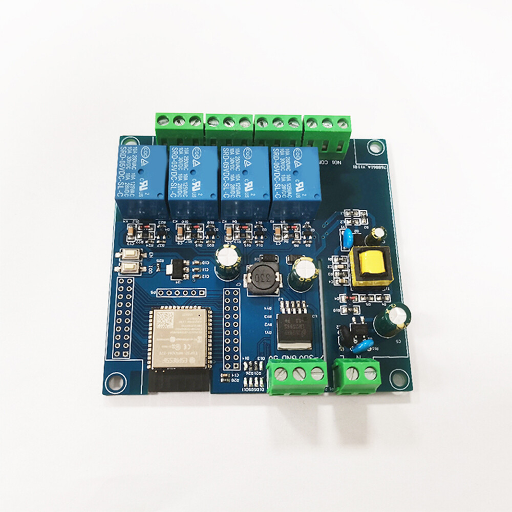 diymore [Chính Hãng 100%]  Bảng Phát Triển ESP32-WROOM Mô-đun Rơ Le Bốn Chiều ESP32 Mô-đun WiFi & BLE Nguồn Điện AC220V/DC5-30V Công Suất Lớn 4M Byte Flash Cho ESP32