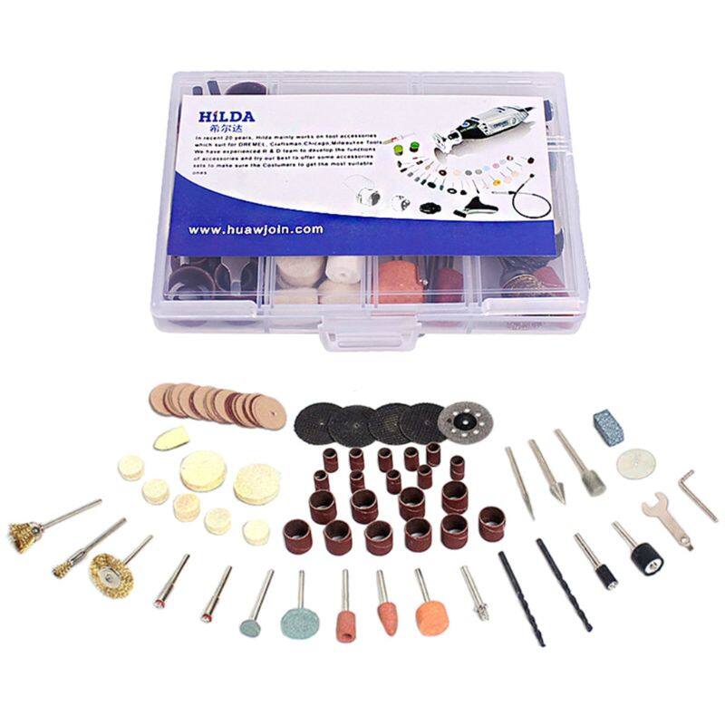 92pcs/set Rotary Tool Accessories Kit Fit for Dremel Drill Carving Polishing Grinding Metal Wood Engraving