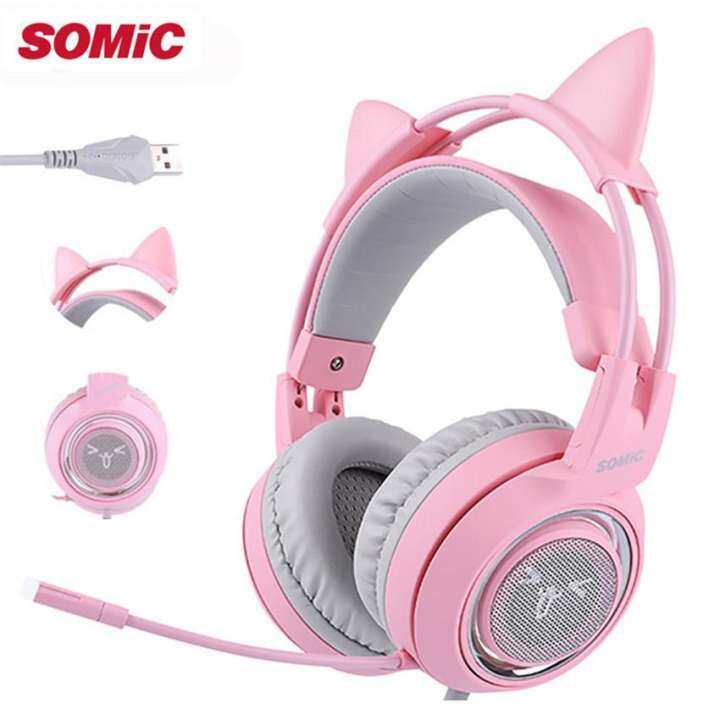 pink ps4 gaming headset