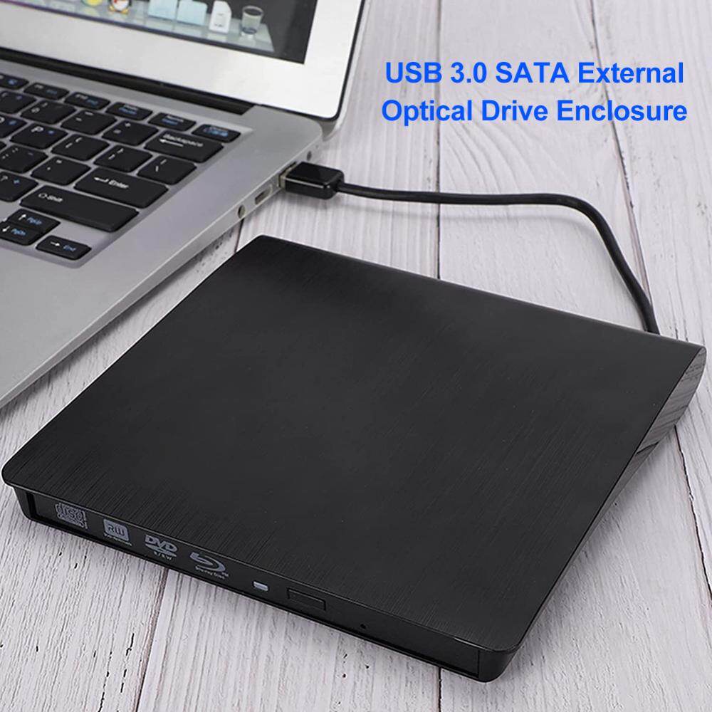 Chống trượt USB 3.0 SATA DVD gắn ngoài CD-ROM RW Máy nghe nhạc Ổ đĩa quang vỏ ngăn