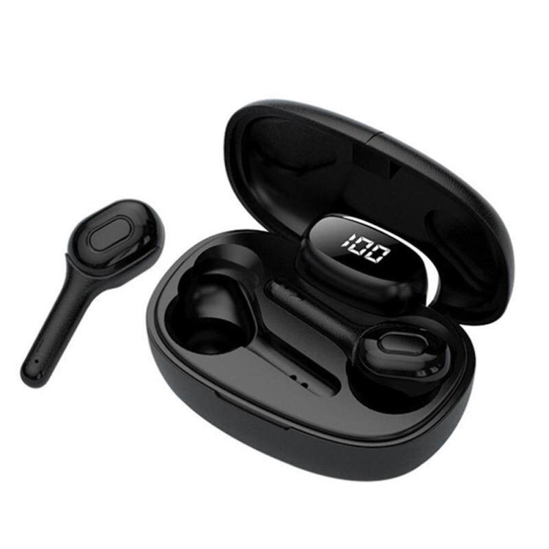 niceEshop Fashion T9S TWS BT Stereo Sound Earbuds Headsets Wireless Magnetic Earphone 5.0 LED Display Power Call Hd Earphones Singapore