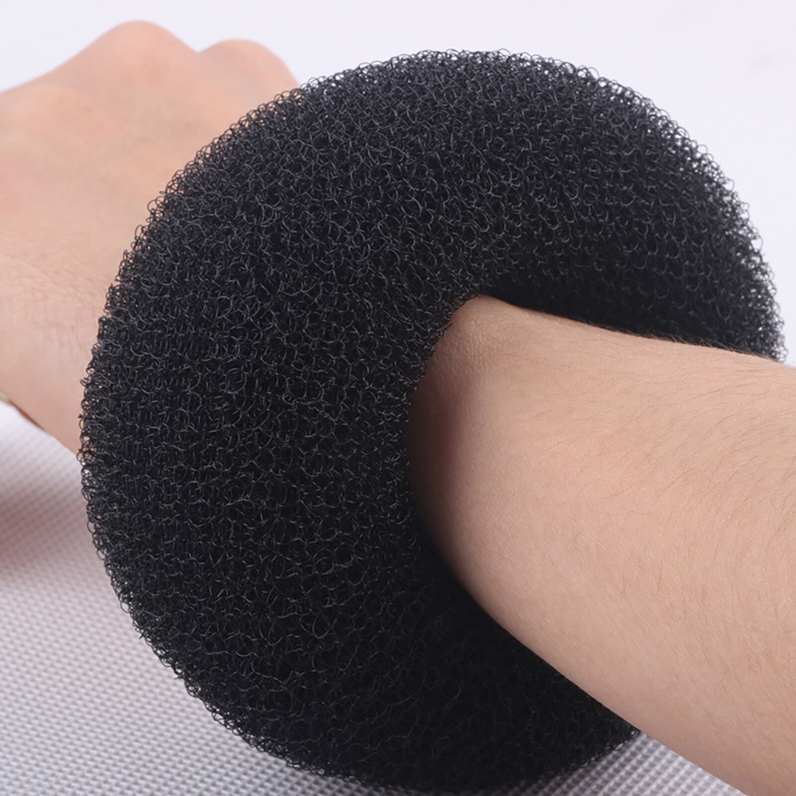 10 Pcs/Set Hair Bun Maker Solid Color Soft Flexible Portable Durable Make Hair Bun Convenient Elastic Easy to Use Hair Rope Hair Accessories