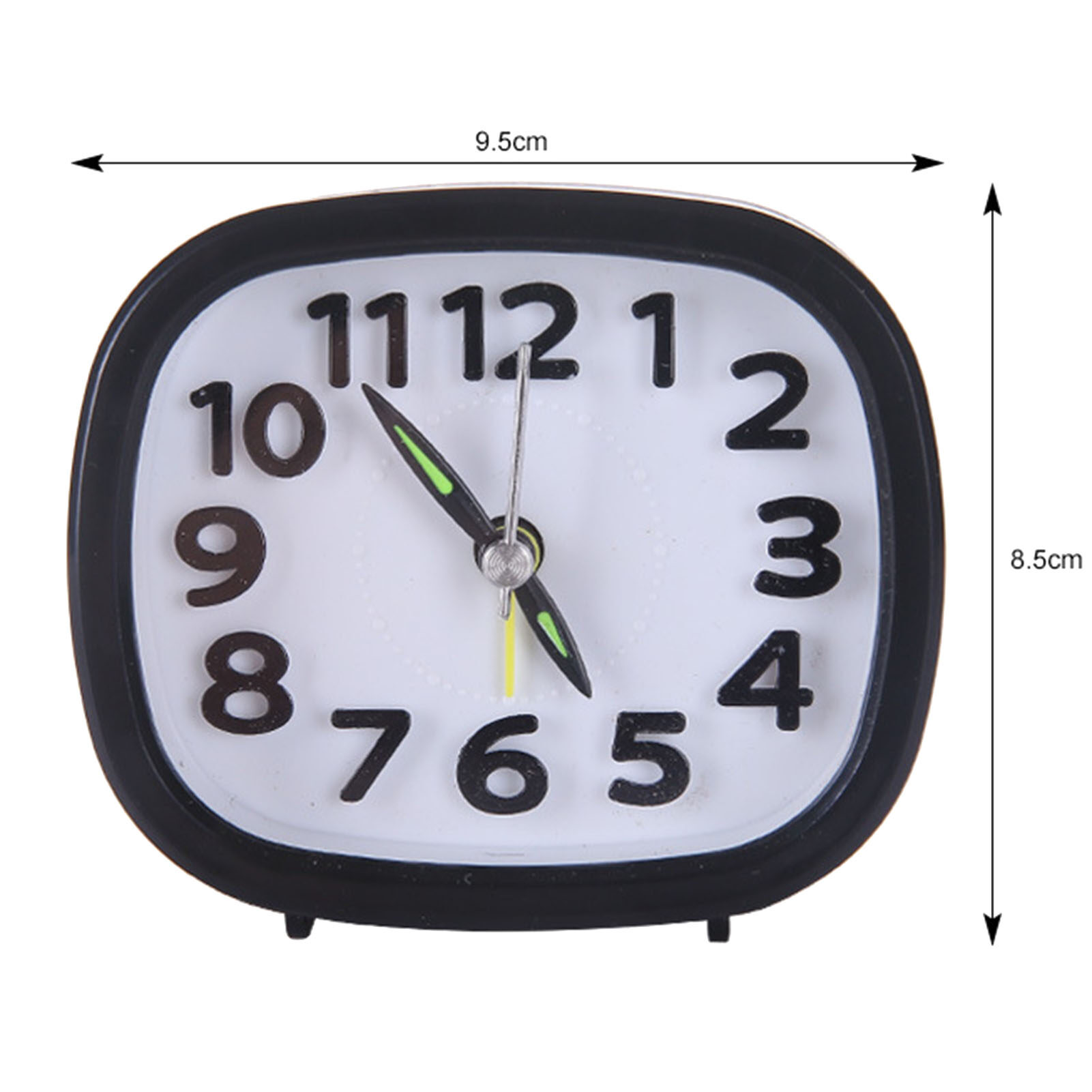 Sanwood® Table Clock Low Noise Multi-functional Round Small Bedside Analog Alarm Clock for Daily Use Modern Alarm Clock