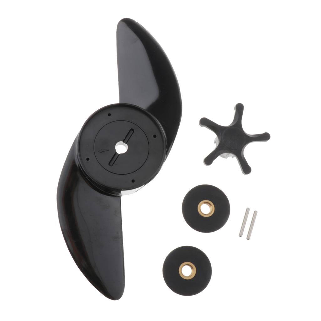 Baoblaze 2-Blade Propeller Electric Outboard Motor Prop for Boat Kayak Canoe Fishing Raft