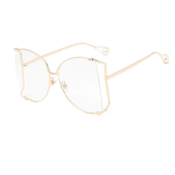 clear half frame glasses