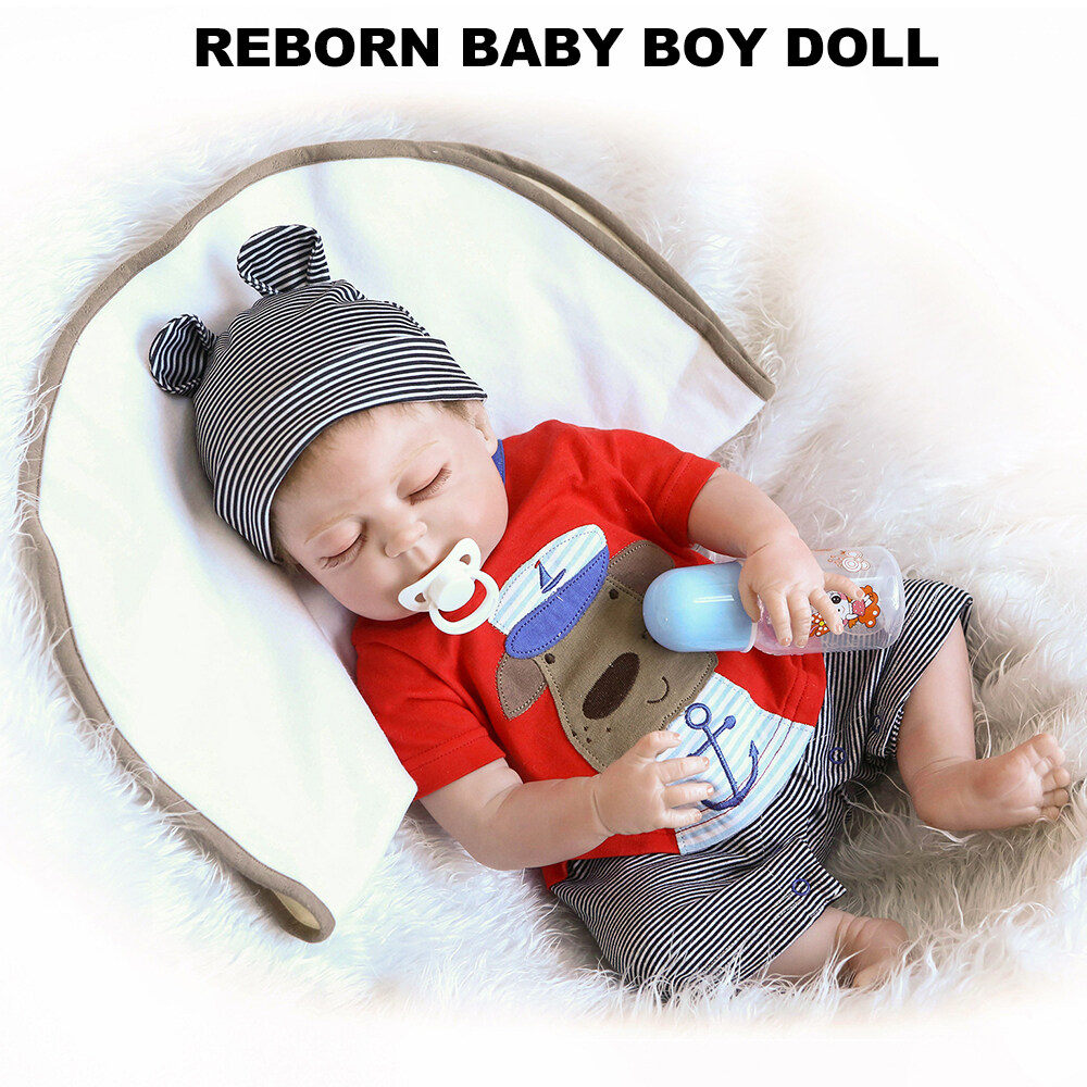 WBP 22"/55cm Bebe Reborn Soft Silicone Lifelike Baby Dolls Birthday Toys Gift 20