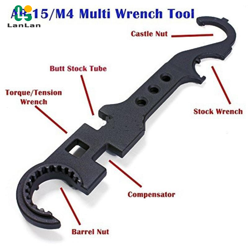 Lanlan AR15/M4 Tool Wrenches Multifunctional Wrench Repairing Accessories