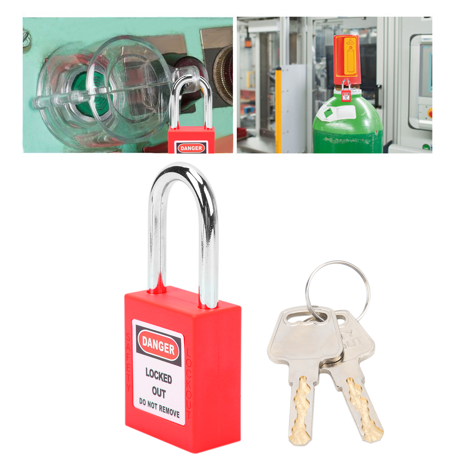 Lockout Lock LOTO Lock Tagout Lock Insulation Impact Resistance for Machinery Manufacturing for Safety Engineering