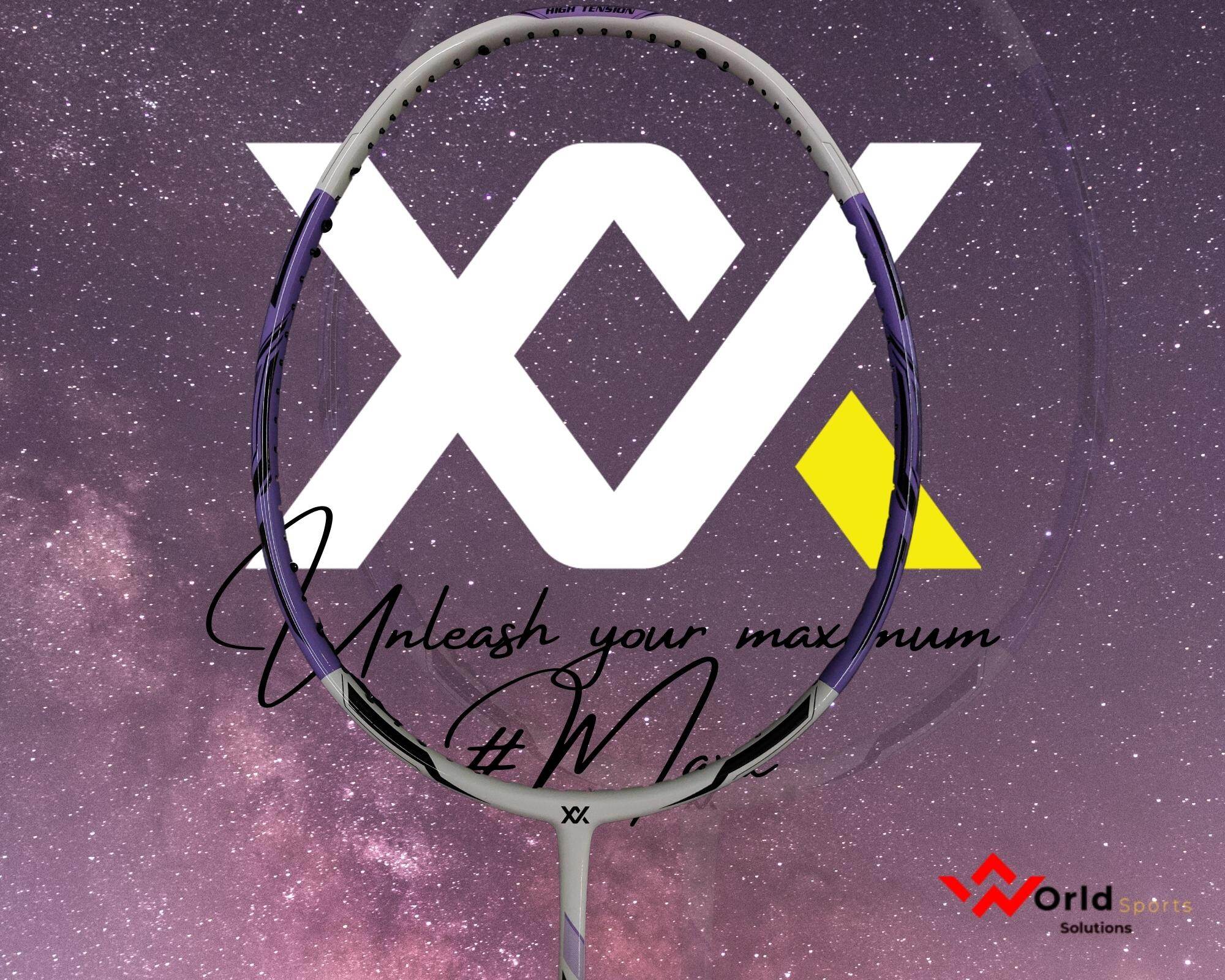 MAXX NEON M2 WHITE PURPLE BADMINTON RACKET (ORIGINAL) | Lazada