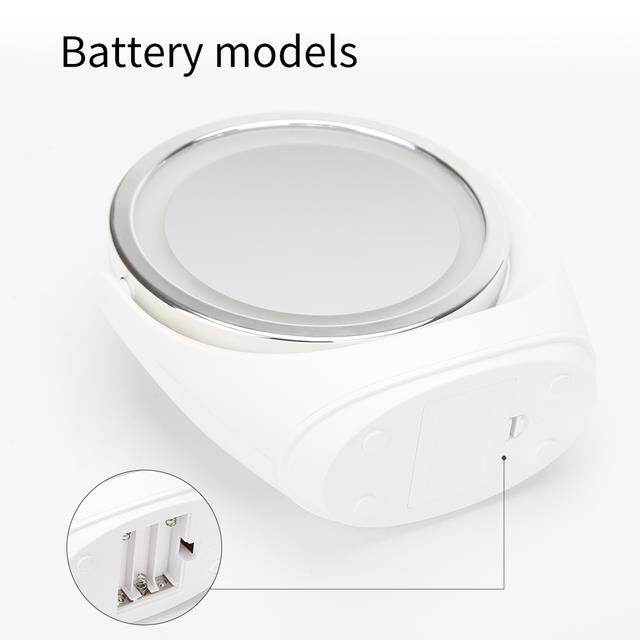 Makeup Light Mirror Double Sided Led Light Lighted 1x/5x Magnification Cosmetic Mirror 360 Degree Swivel Vanity USB Rechargeable