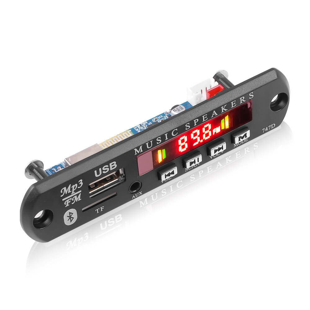 Bo Mạch Giải Mã MP3 WMA DC 5V 12V Bộ Giải Mã MP3 Bluetooth Không Dây Mô-đun Âm Thanh USB Đài Phát Thanh TF Với Điều Khiển Từ Xa Cho Loa Xe Hơi