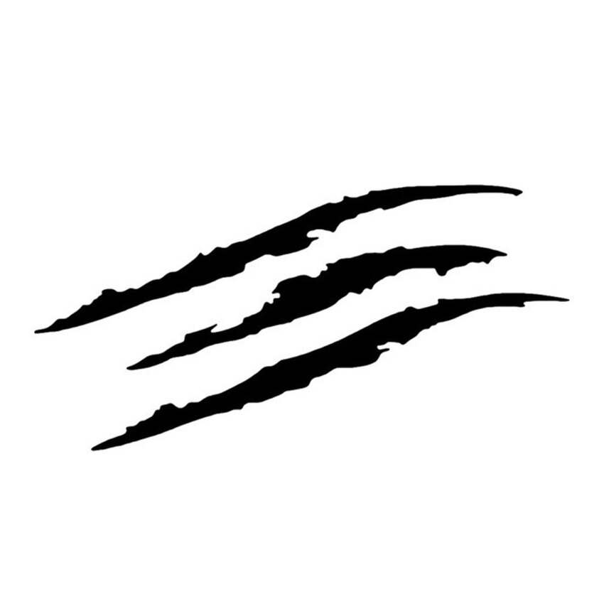【High Quality+In Stock】Car Styling Ghost Claw Scratch Stripe Marks Headlight Decal Vinyl Decal Auto Body Decorative Stickers PET Carving Vinyl Decal