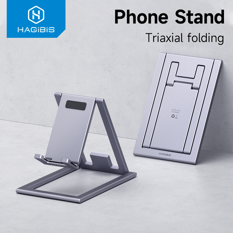 Hagibis Phone Stand Aluminum Cell Phone Adjustable Desk Mobile Phone