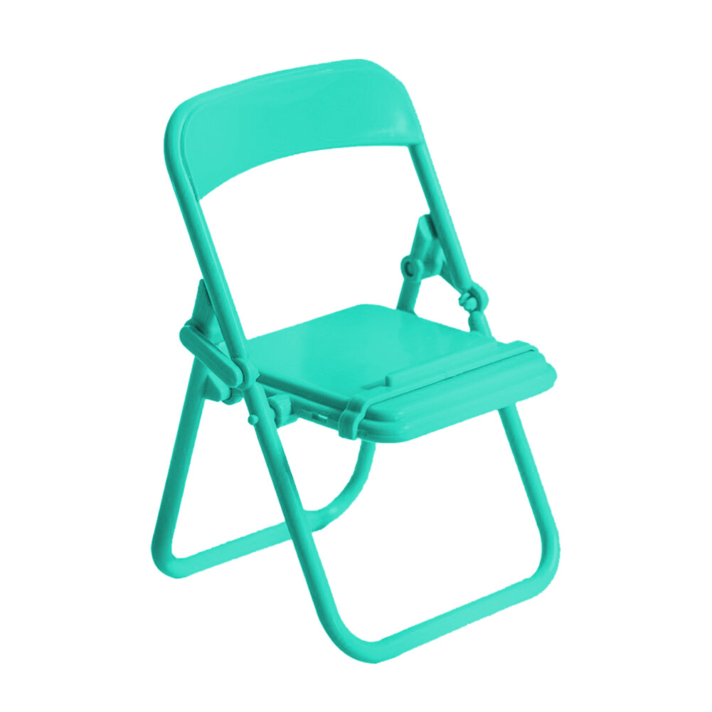 SAWU Explosive Ins Cute Small Chair Mobile Phone Stand Desk Foldable Mobile Phone Stand Macaron Solid Color Desktop Lazy Bracket