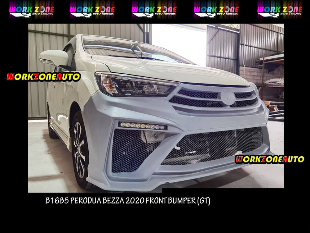 B1685 Perodua Bezza 2020 Fiber Front Bumper (GT) Body kit Bodykit | Lazada