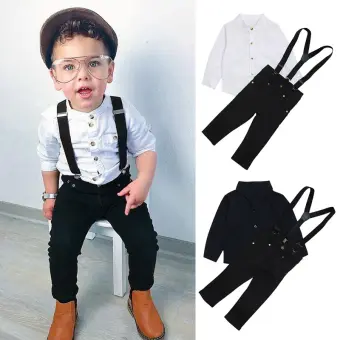 boys white overalls