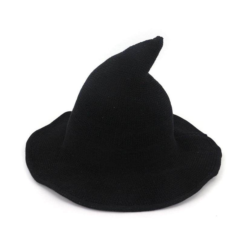Modern Witch Hat Made From High Quality Sheep Wool Halloween Party Witch Hats
