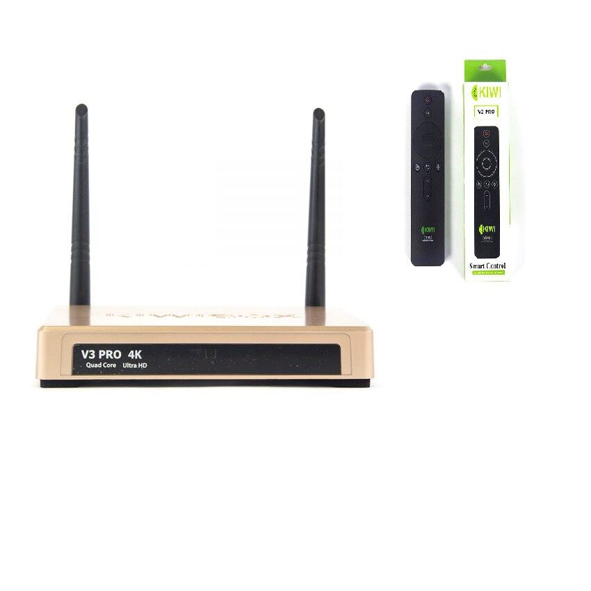 Tivi Box Android Kiwibox V3 Pro + Tặng Chuột Bay V3 Pro điều khiển bằng giọng nói