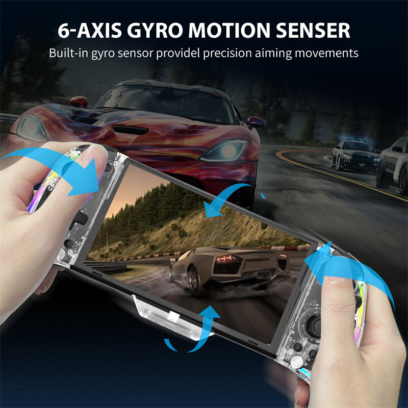 LinYuvo Tay cầm trò chơi Wireless Nintendo Game Controller Tự động khởi chạy 6 trục Gyro Joystick Switch/Switch OLED