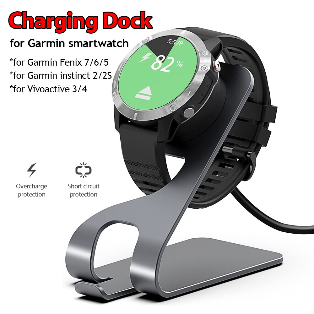 Metal Charger Dock for Garmin Fenix Vivoactive 4S Charging
