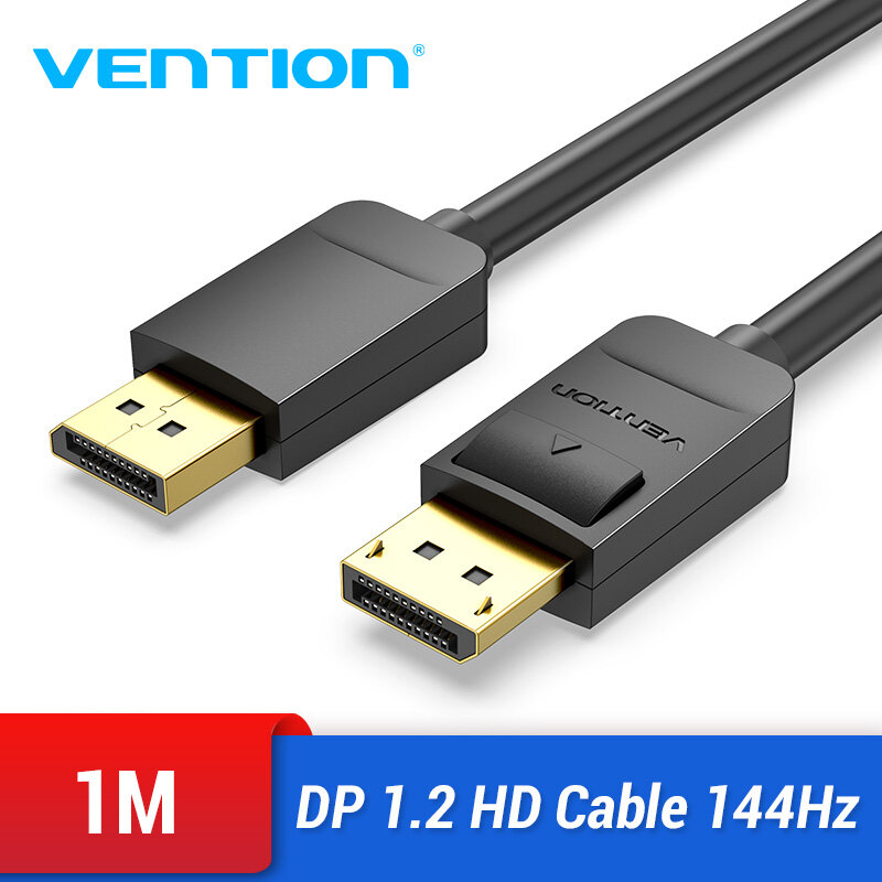 【COD】Vention Cáp DisplayPort 4K 60Hz Cáp DisplayPort đến DisplayPort cho Video PC Máy tính xách tay TV Máy chiếu Cổng hiển thị Cáp 1.2 DP