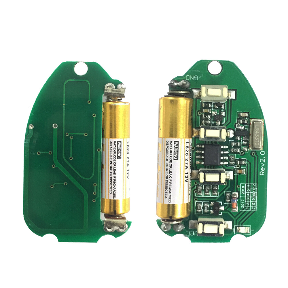 Kebidumei Điều Khiển Từ Xa 433MHz Bộ Điều Khiển Từ Xa 4 Nút Tự Động Sao Chép Máy Sao Chép Bộ Phát Mở Cổng Cửa Nhà Để Xe